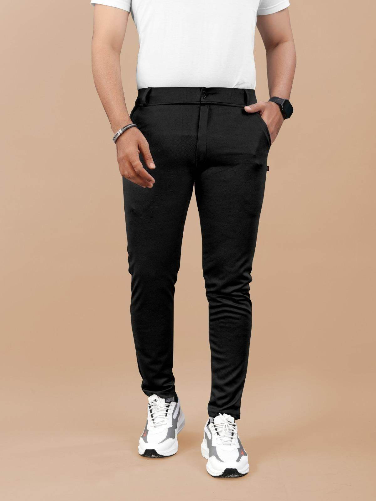 High Elasticity Men's Classic Pants 3Pack - Shopper Square