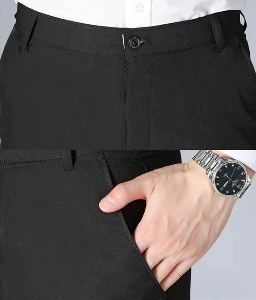 High Elasticity Men's Classic Pants 3Pack - Shopper Square