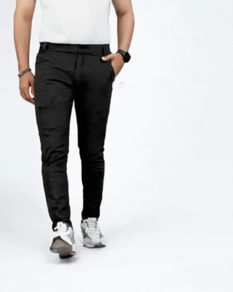 High Elasticity Men's Classic Pants 3Pack - Shopper Square
